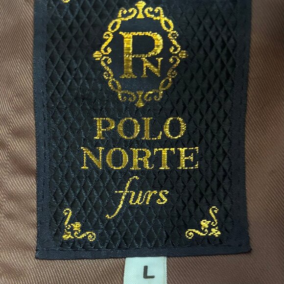 Luxury Polo Norte Rabbit Fur Coat with Bold Leopard Pattern - Full-Length - Picture 3 of 12